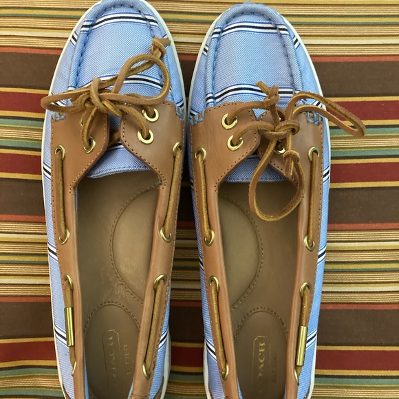 Coach Logo Richelle Canvas Boat Shoes (NWOT) - Picture 3 of 9